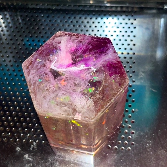 ✨🆕BN!Handmade Resin Art Purple & Holographic Glitter Jar w/Screw On Lid!✨ - Picture 5 of 15